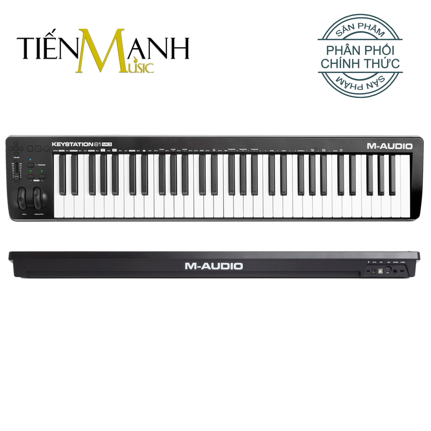 M-Audio Keystation 61 Phím MK3 MIDI Keyboard Controller MKIII MAudio Bàn phím sáng tác - Sản xuất âm nhạc producer